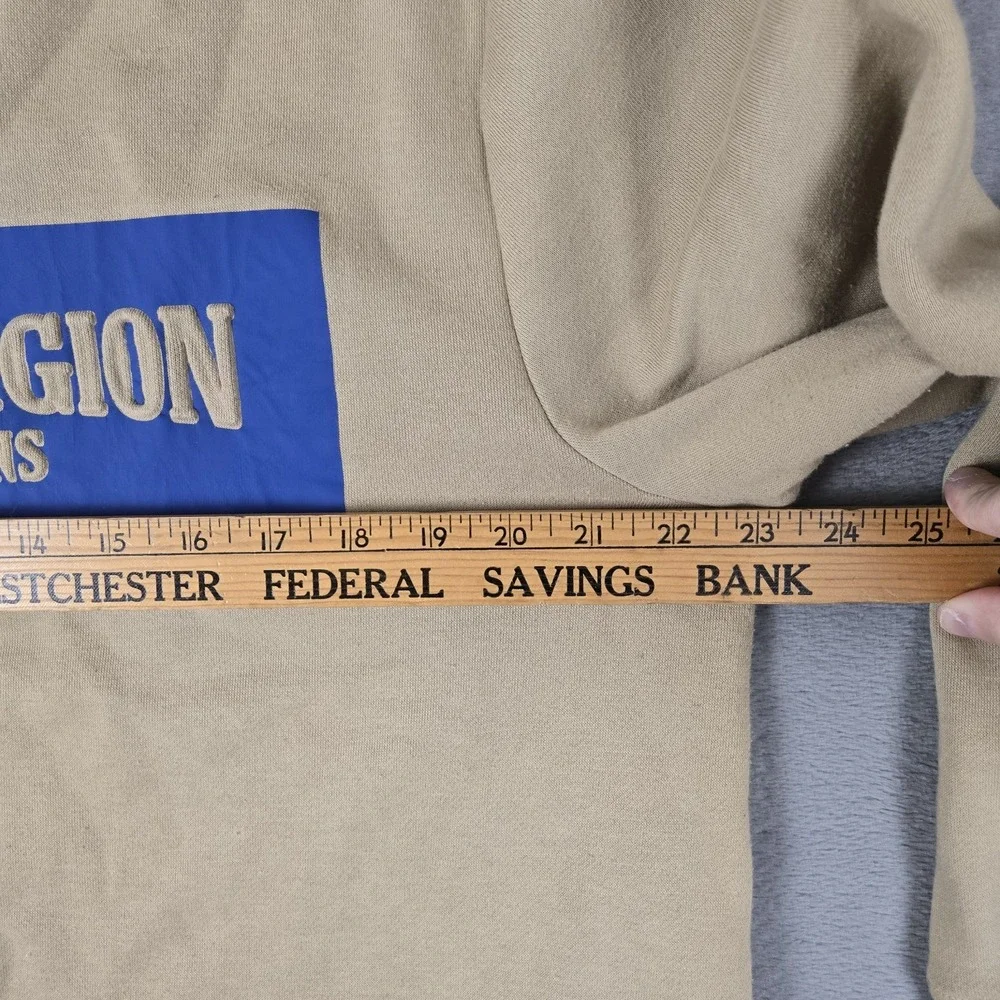 True Religion‎ Sweatshirt Mens Large Travertine Long Sleeve Crew Neck Embossed